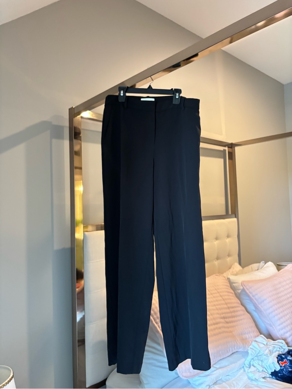 H&M Black Tailored Straight-Leg Pants
